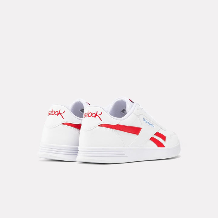 Reebok Unisex Court Advance Sneaker 40 EU Ftwwht Kinblu Vecred, 40 EU Ftwwht Kinblu Vecred