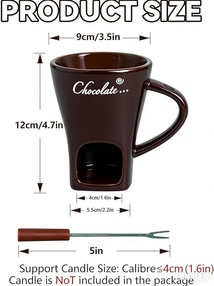 Schokoladenfondue Tasse Schoko Fondueset Fondue Tasse Schokofondue Teelicht Schokofondue Mit Gabeln