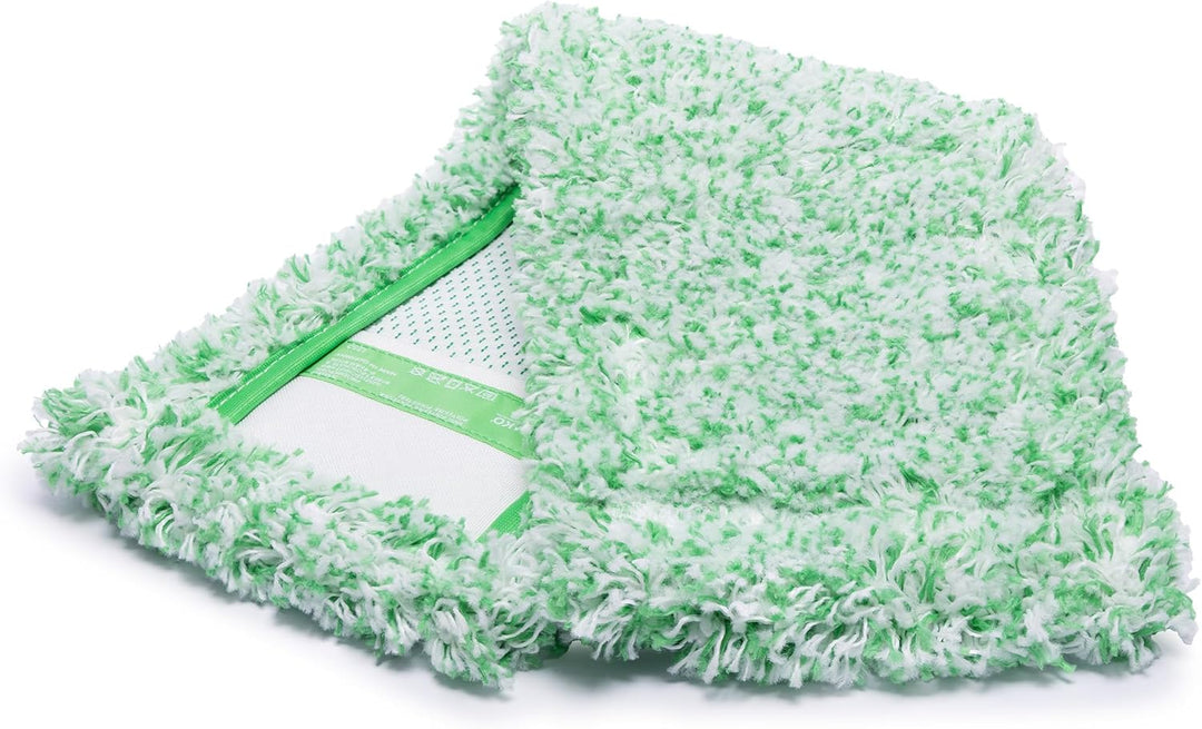 Jemako Bodentuch Set grüne Faser lang und weiss kurze Faser 42cm für glatte und glänzende Böden sowi