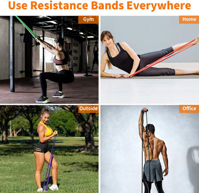 Fitnessbänder Widerstandsbänder Set, Klimmzug Theraband Resistance Bands, Fitnessband Gymnastikband