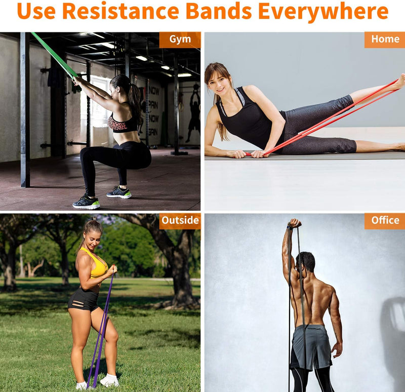 Fitnessbänder Widerstandsbänder Set, Klimmzug Theraband Resistance Bands, Fitnessband Gymnastikband