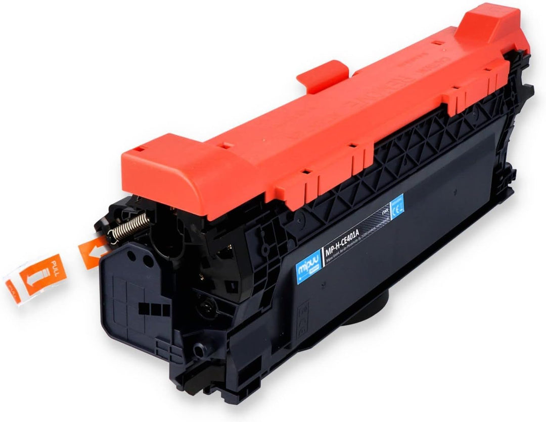 Mipuu Toner kompatibel für HP CE401A 507A Cyan Blau Cian HP Laserjet Pro 500 Color MFPM570DN MFPM570