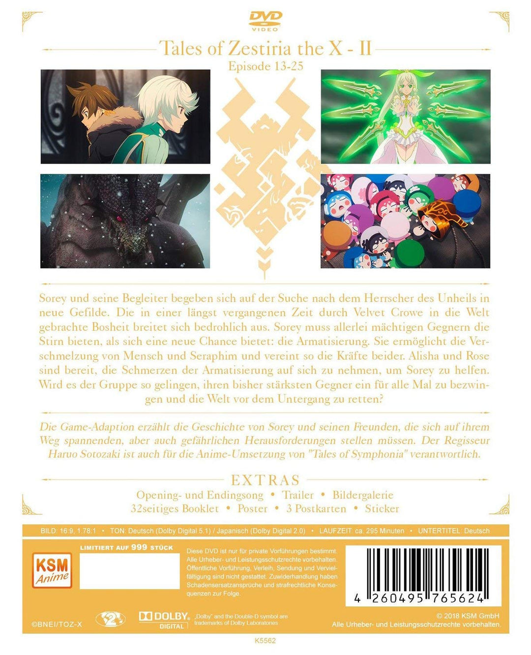 Tales of Zestiria - The X - Staffel 2: Episode 13-25 - Limited Edition [3 DVDs], DVD