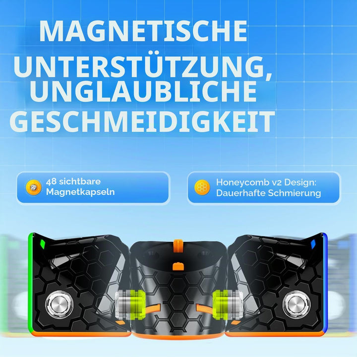 GAN 356 M, 3x3 Magnetischer Speedcube stickerlos Gans 356 M Zauberwürfel (Lite-Version 2020)