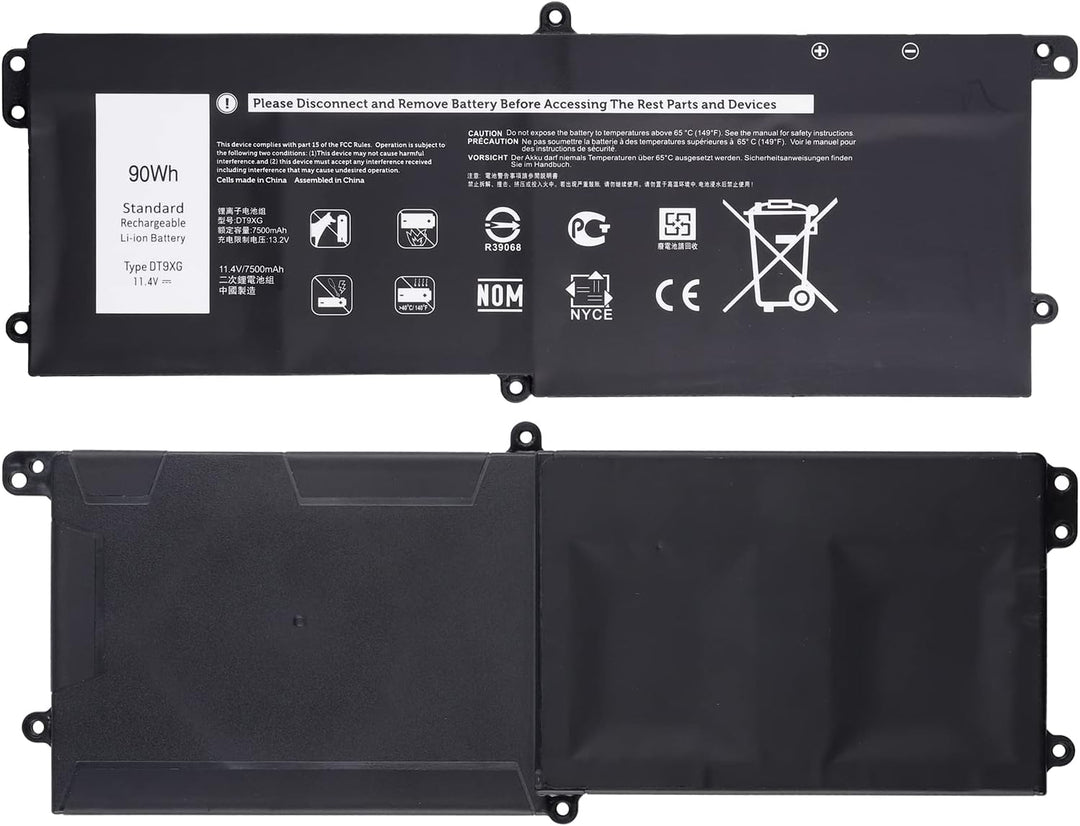 SwarKing Ersatz Akku Kompatibel mit DT9XG Dell Alienware Area-51m R1 R2 ALWA51M-D1968W 07PWKV