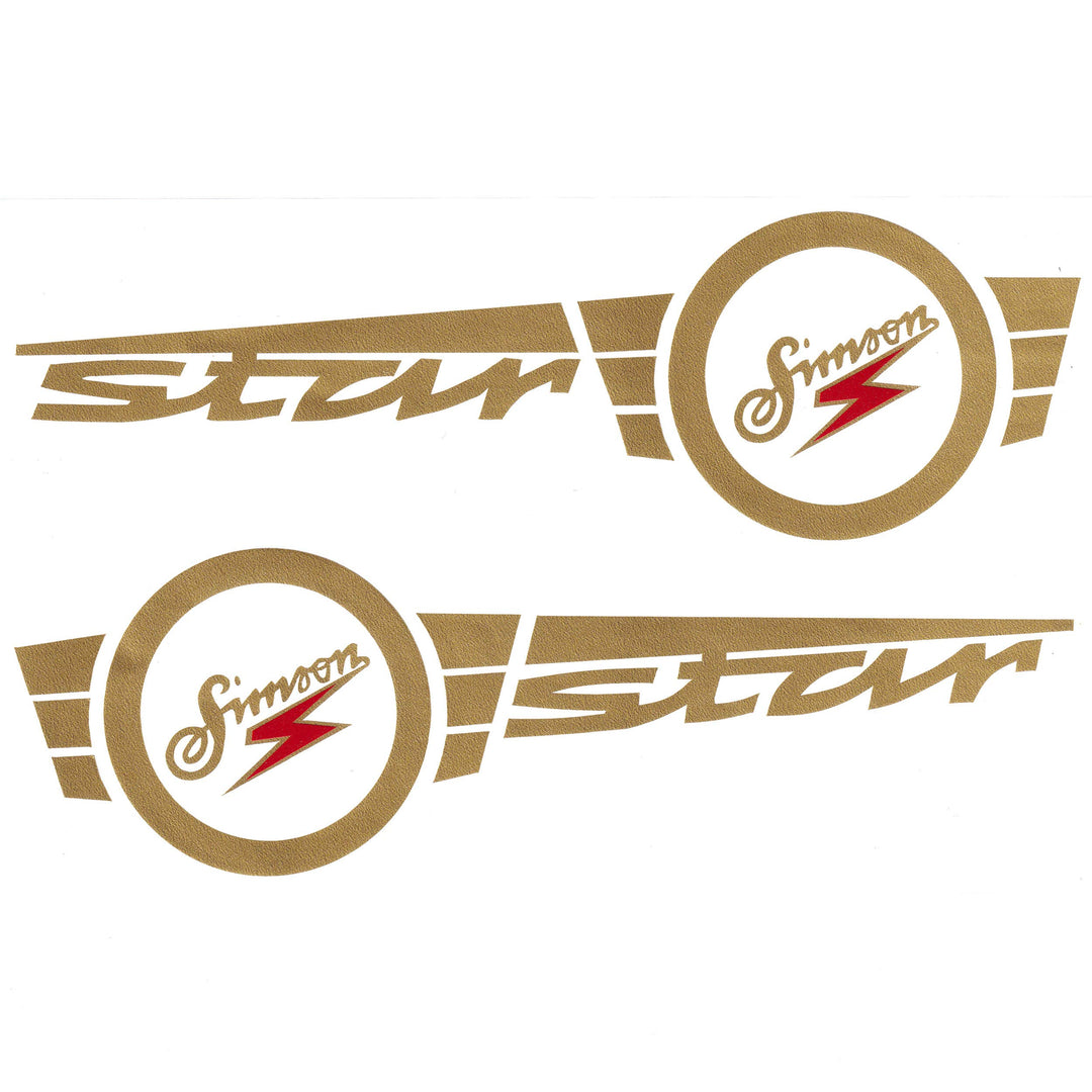 Klebefolie Simson Star SET rechts und links