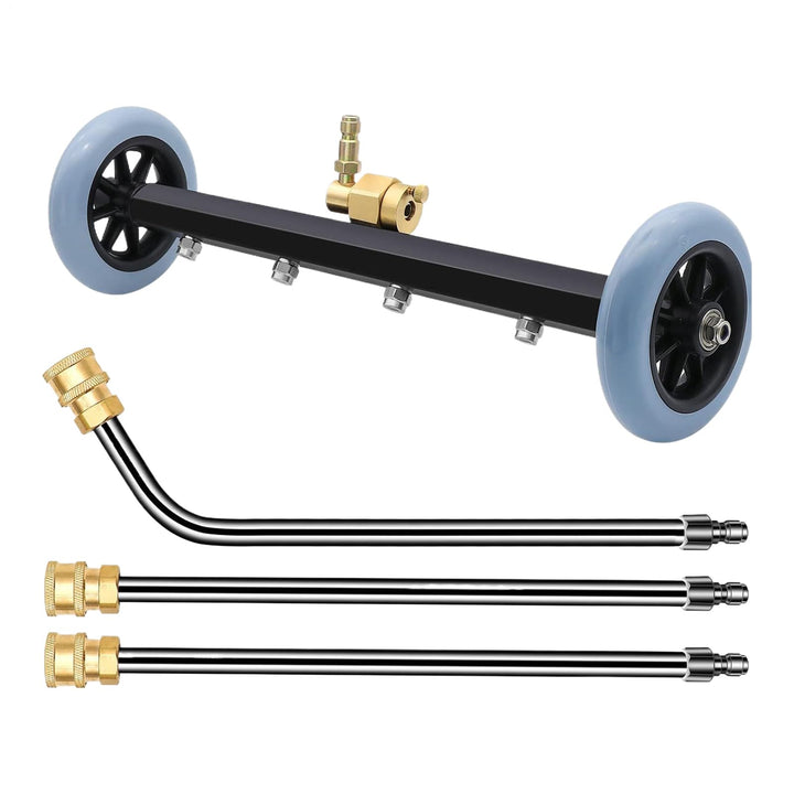 Unterbodenreiniger Hochdruckwaschaufsatz, Auto Unterbodenreiniger Unterbodenwäsche Mit 3 Verlängerun