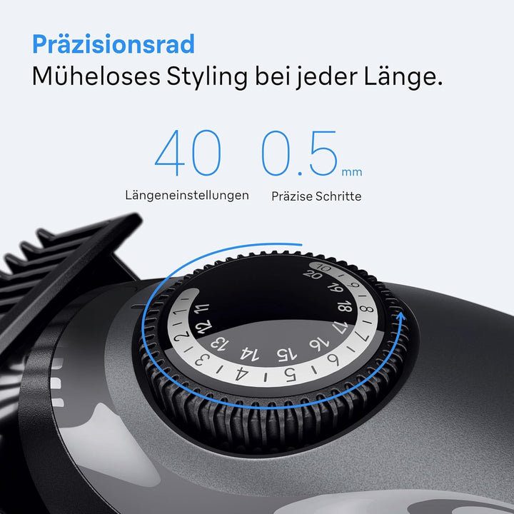 Braun Barttrimmer Series 3, Elektrischer Bartschneider Herren, 4 Zubehörteile, Ultrascharfe ProBlade