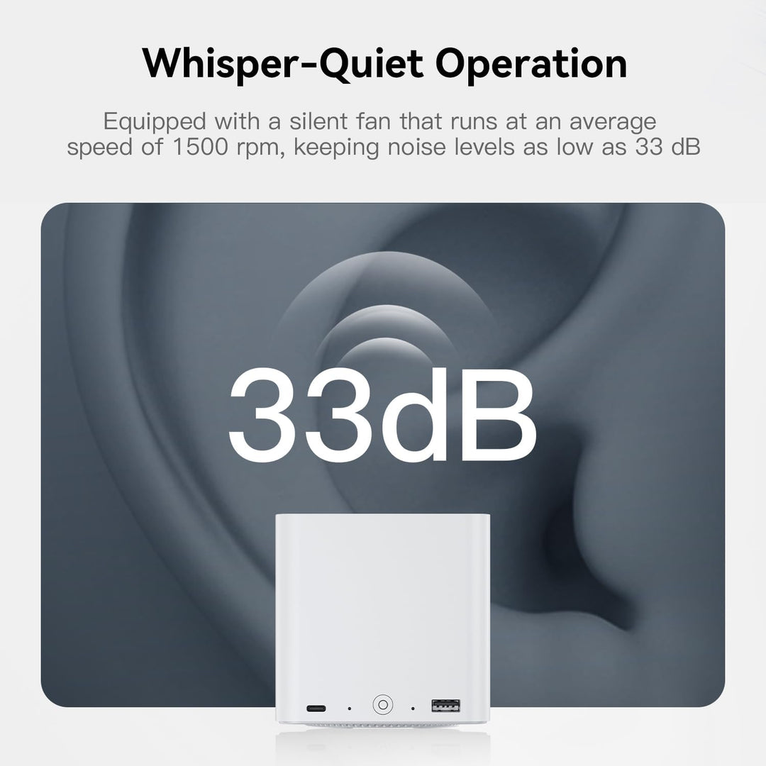 Beelink ME Mini PC, Intel N95 12GB LPDDR5 64GB EMMC NAS Mini Computer, WiFi6, Dual 2,5G LAN, 6*M.2-S