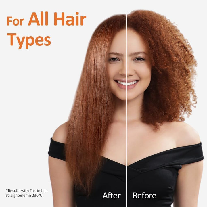 Faszin 2 in 1 Glätteisen Locken und Glätten, 20s Schnellaufheizung, Titanplatten Ionen Haarglätter f