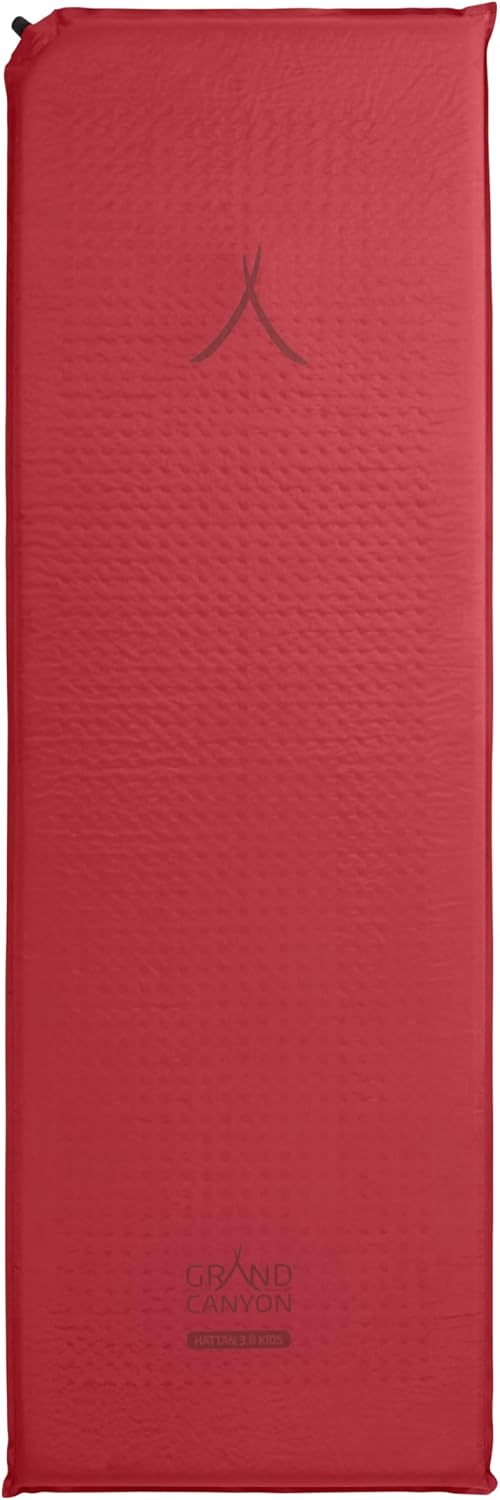 GRAND CANYON Matte Hattan 3.8 Kids Selbstaufblasende Kinder-Campingmatte, 160 x 51 cm, 3,8 cm Komfor