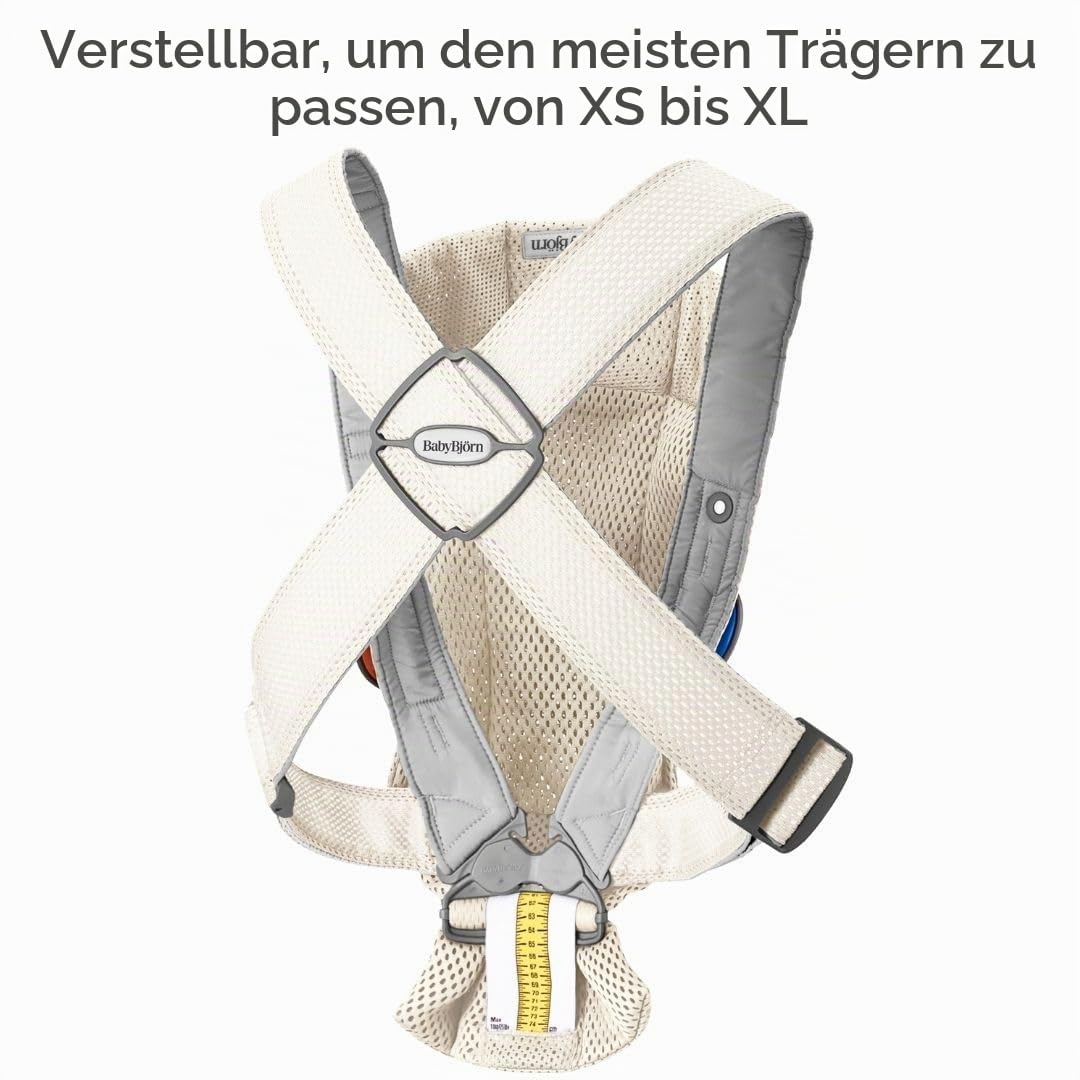 BabyBjörn Babytrage Mini, 3D-Netzstoff, Creme
