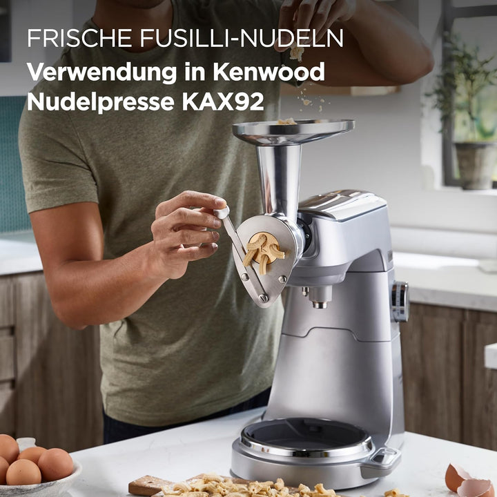 Kenwood AT910 Teigwareneinsatz Fusilli, Gold Fusilli Pastaaufsatz, Fusilli Pastaaufsatz