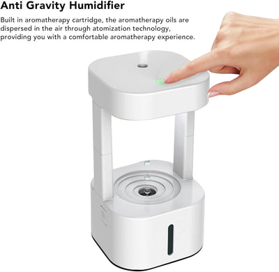 Tonysa 580 Ml Anti-Schwerkraft-Wassertropfen-Luftbefeuchter, Kühlnebel-Luftbefeuchter mit LED-Leucht