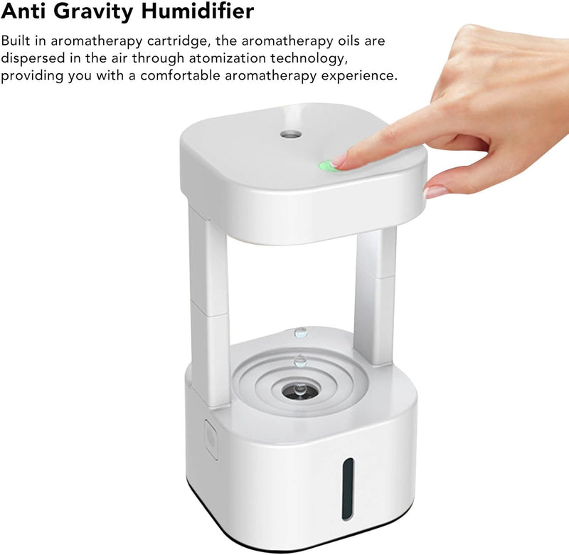 Tonysa 580 Ml Anti-Schwerkraft-Wassertropfen-Luftbefeuchter, Kühlnebel-Luftbefeuchter mit LED-Leucht