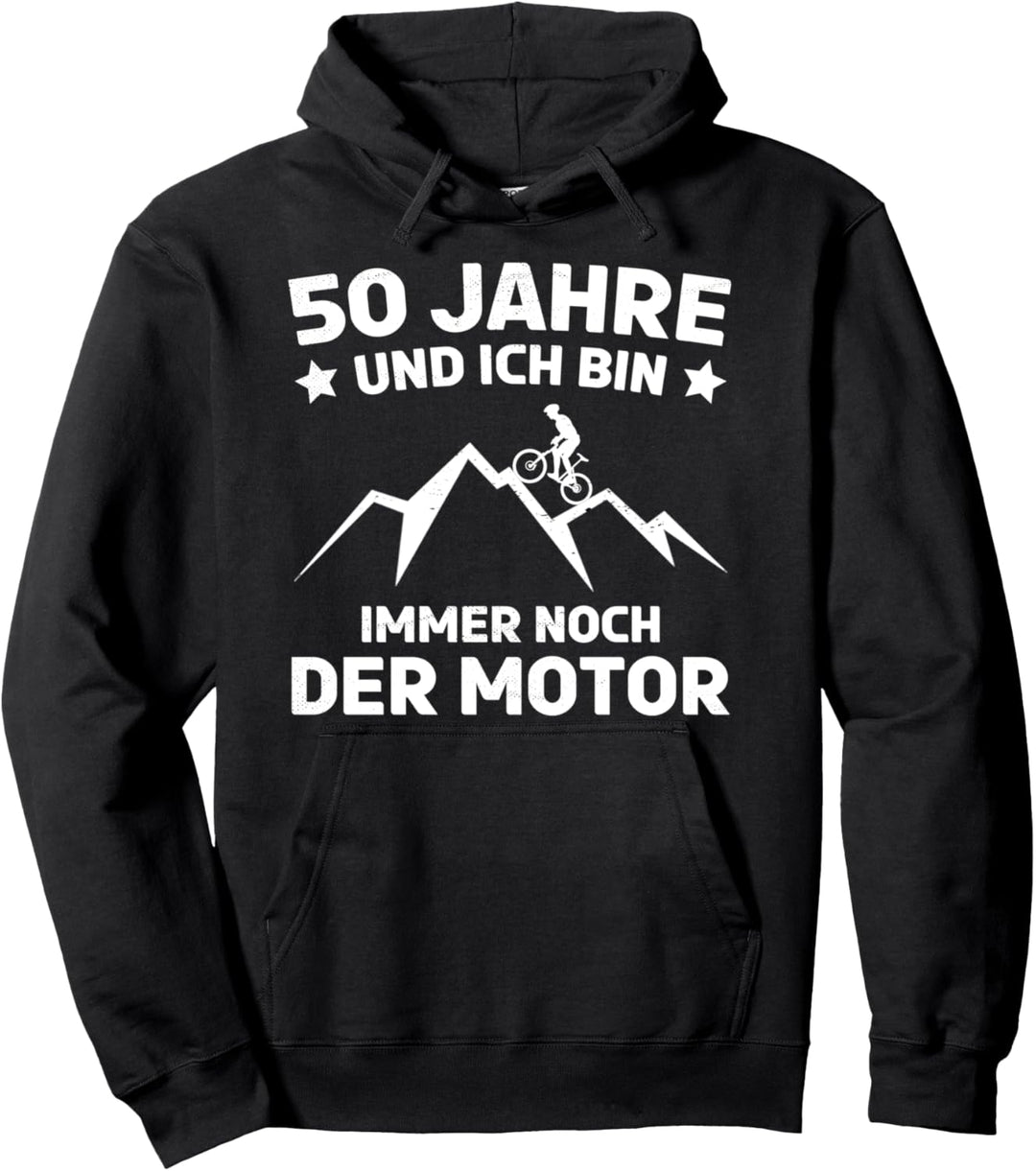 50. Geburtstag Biker Mountainbike 50. Jahre Fahrrad Pullover Hoodie