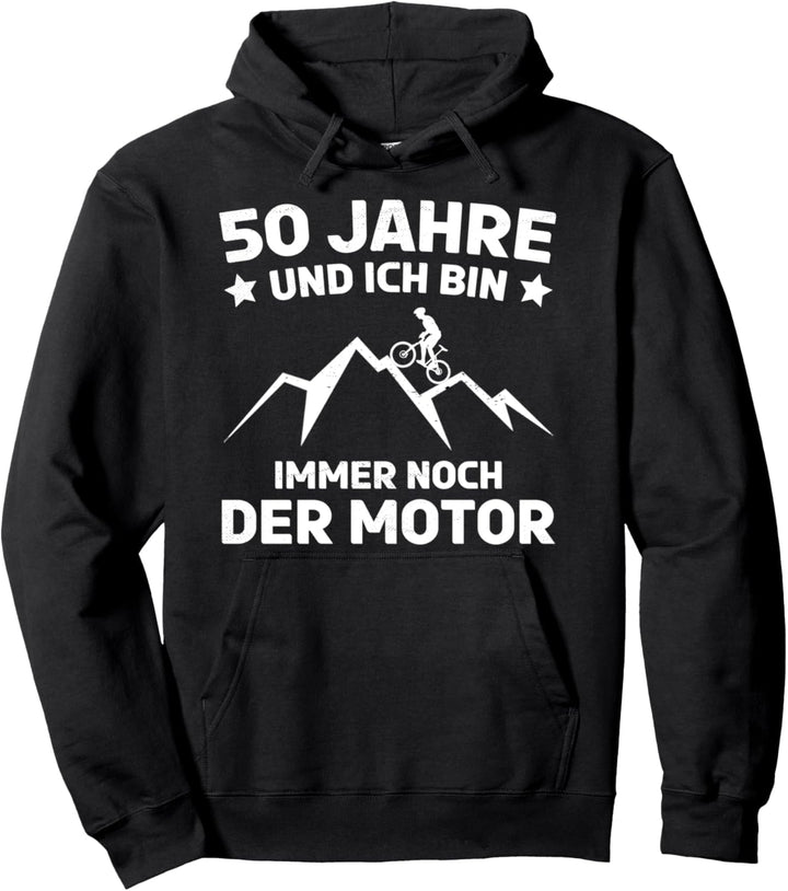 50. Geburtstag Biker Mountainbike 50. Jahre Fahrrad Pullover Hoodie