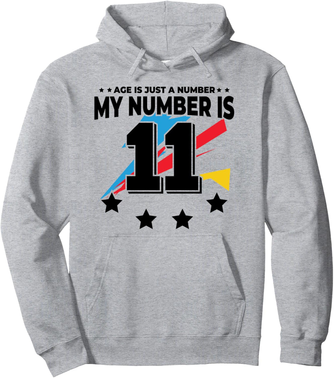 Alter ist nur Zahl — Sport 11 Jahre, lustiger 11. Geburtstag Pullover Hoodie