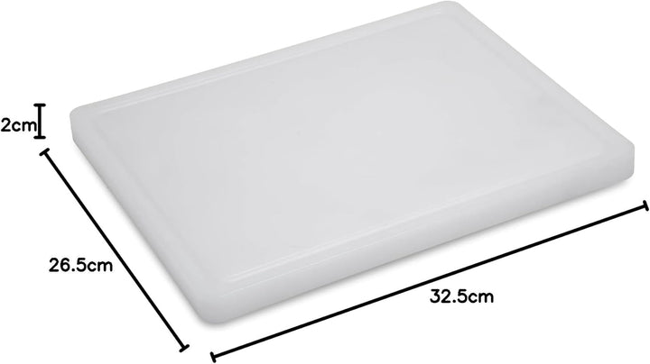 METRO Professional Schneidebrett, GN 1/2, hochdichtes Polyethylen (HDPE), 32.5 x 26.5 x 2 cm (weiss)