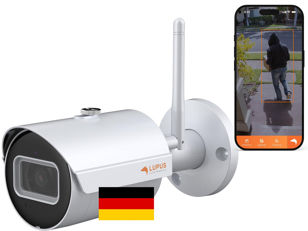 Lupus LE202 WLAN IP Kamera, Mini Überwachungskamera für aussen, SD Aufzeichnung, Deutscher Herstelle