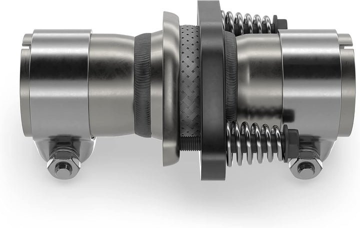 Universal Reparatur Flanschset Ø45 50 55 60 65 mm Auspuff Flansch, Rohrverbinder 2Loch (Ø 50 mm) ink