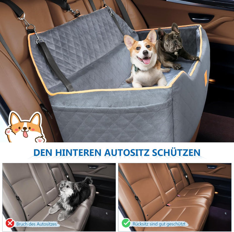 GL GLENSLAVE Hundeautositz für grosse mittlere Hunde,Hundeerhöhungssitz, Hundeerhöhungssitz für den