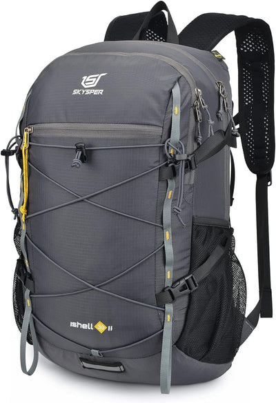 SKYSPER Faltbarer Rucksack 30L Ultra-leicht Tagesrucksack Verstaubar Daypack Wasserfest Wanderrucksa