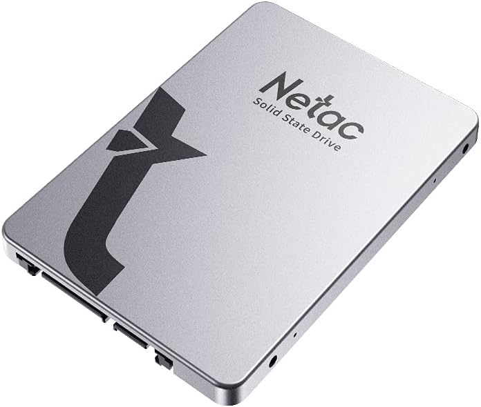 Netac SSD 128GB, SSD Festplatte Intern Sata 3.0 2,5 Zoll für Laptop, PC, Desktop, PS5 (N530S, Alumin