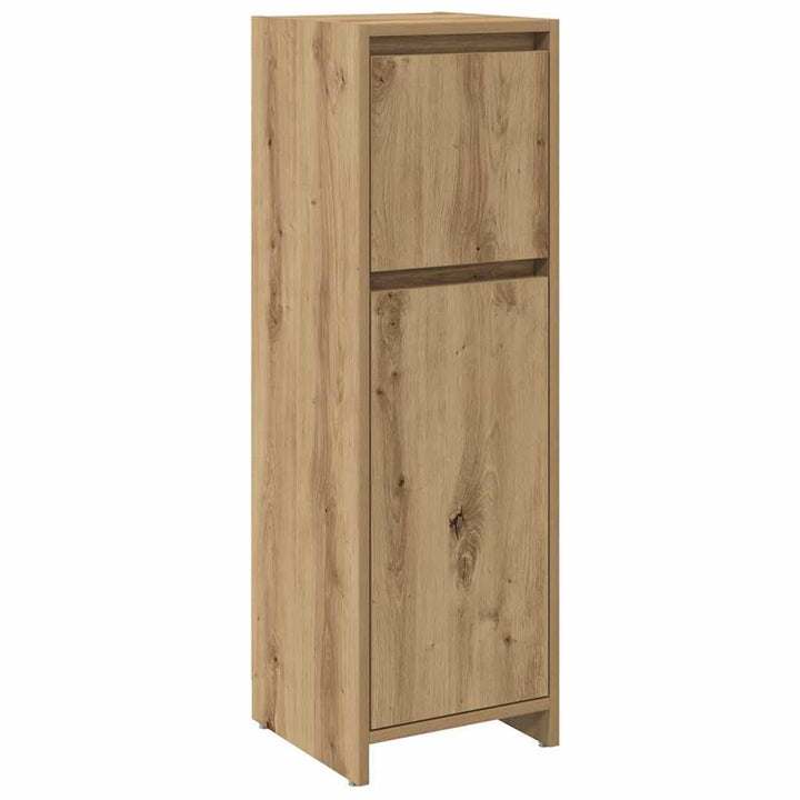 vidaXL Badschrank Artisan-Eiche 30x30x95 cm Holzwerkstoff, Badezimmermöbel, Badschrank, Toilettensch