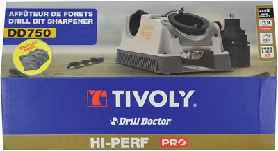 Tivoly Drill Doctor 750 – Bohrerschärfgerät (2,5 bis 19 mm, Spitze 118º und 135