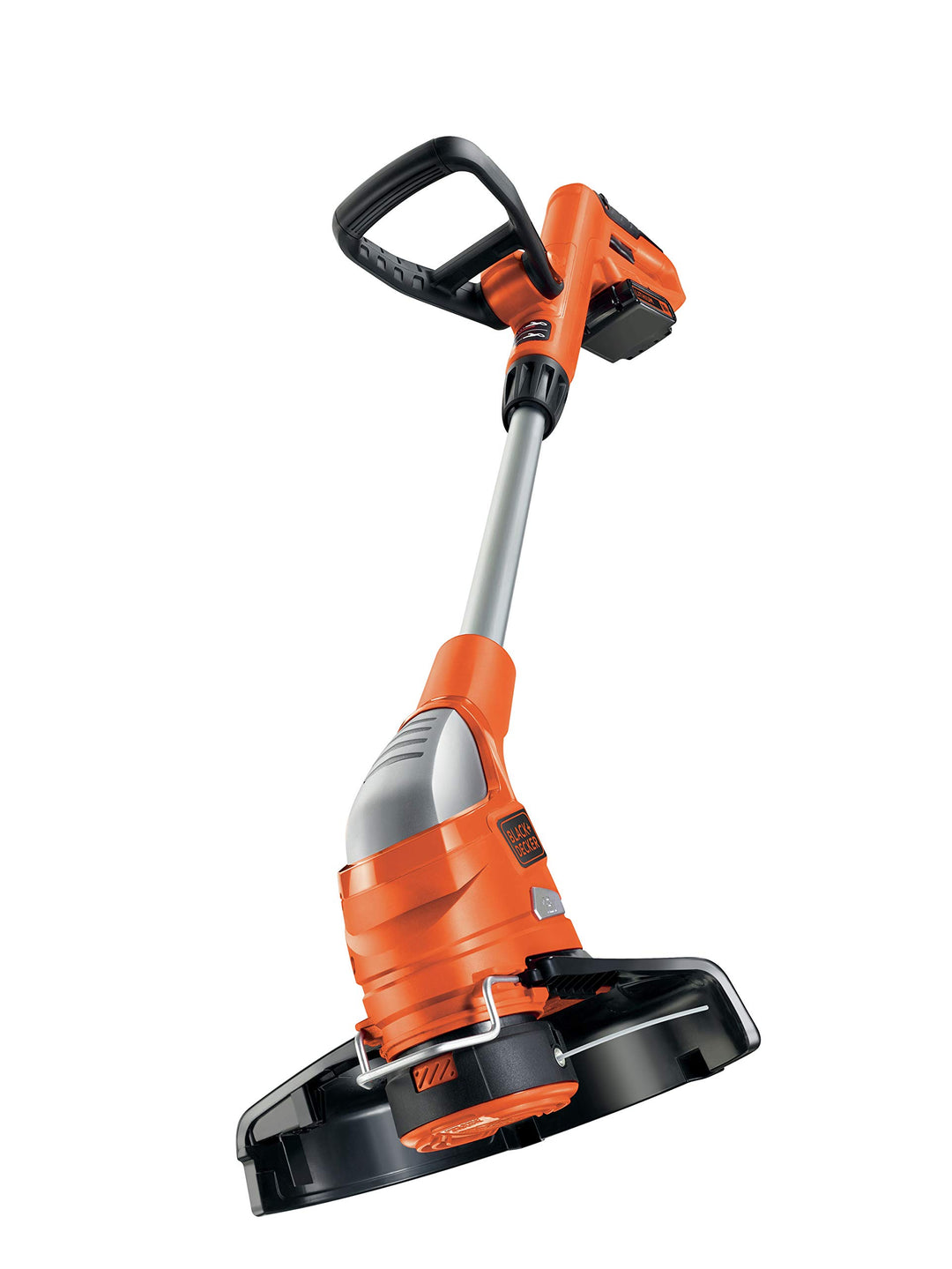 Black+Decker Akku-Rasentrimmer (18V 2,0Ah Li-Ion, Schnittbreite 23 cm, Zweithandgriff, Kantenschneid