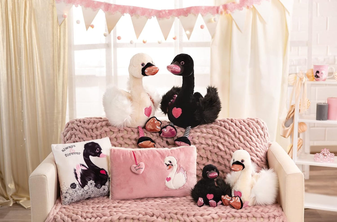 NICI Kuscheltier Love Schwan 35 cm weiss I Plüschtier für Mädchen, Jungen & Babys I Flauschiges Stof