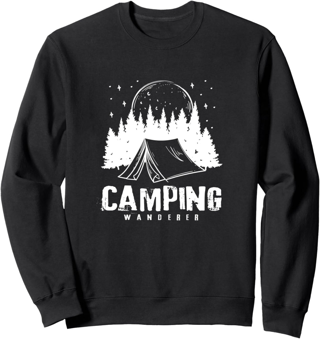 Camping Wanderer Berge Wandern Camper Sweatshirt