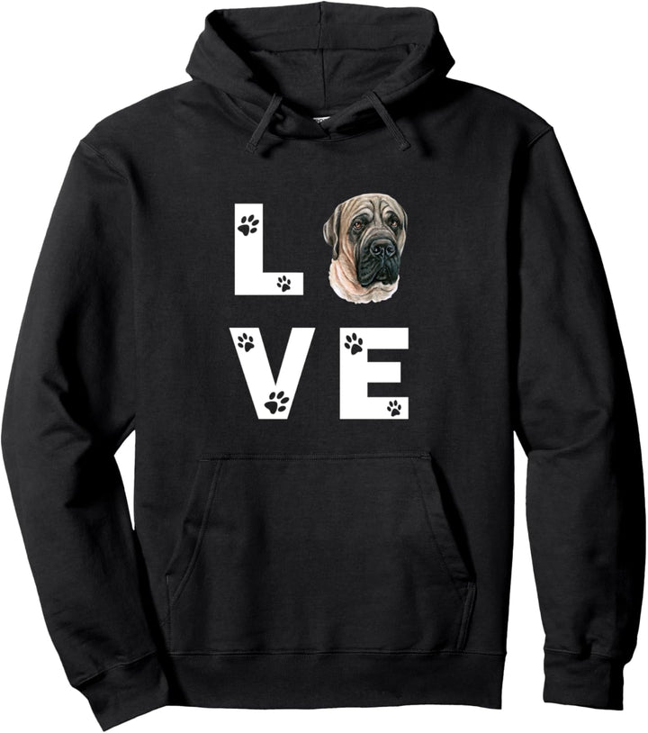 ENGLISCHER MASTIFF Hund Love Hundebesitzer Geschenk Pullover Hoodie