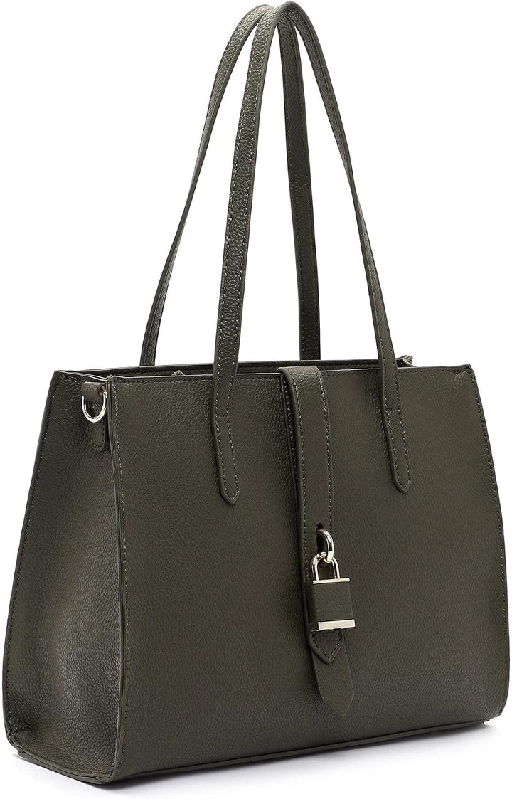 Tamaris Shopper Jasmina 31753 Damen Handtaschen Uni Einheitsgrösse Oliv, Einheitsgrösse Oliv