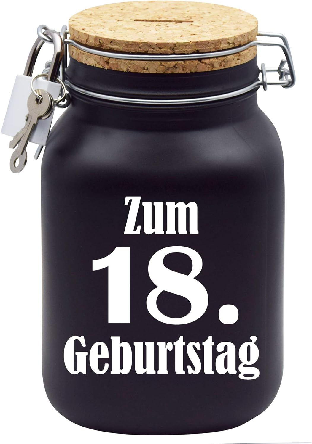 Spardose Zum 18. Geburtstag Geld Geschenk Idee Schwarz XL