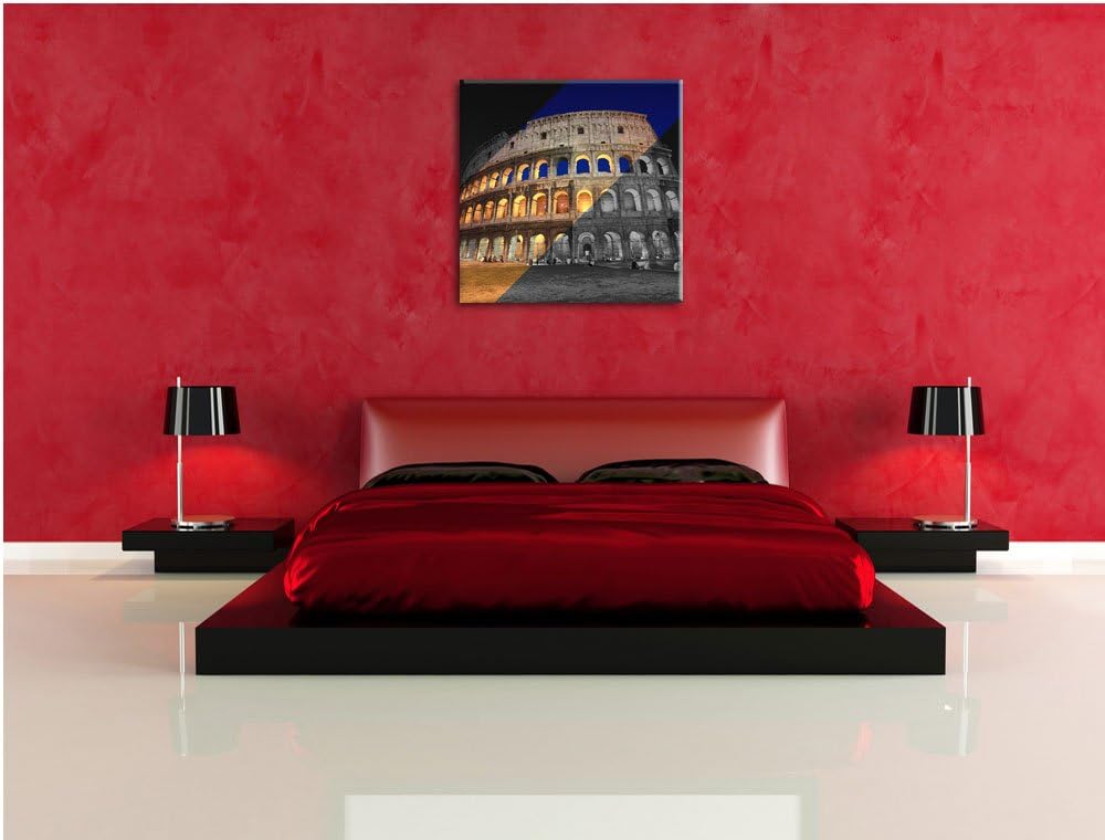 Pixxprint Colosseum in Rom Italien als Leinwandbild/Grösse: 70x70 cm/Wandbild/Kunstdruck/fertig besp