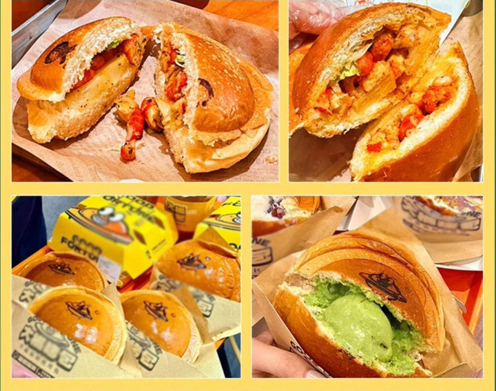 UFO Burger Maker, Edelstahlkörper, Zweiseitige Heizung, Einstellbare Temperatur & Timer, Zeiteinstel