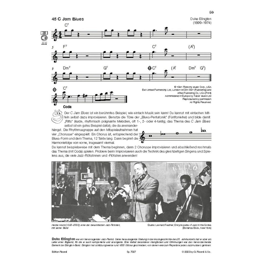 Flöte spielen Spielbuch C Querflöte Notenbuch mit Klavierbegleitung und Online Audio | Weinzierl Wäc