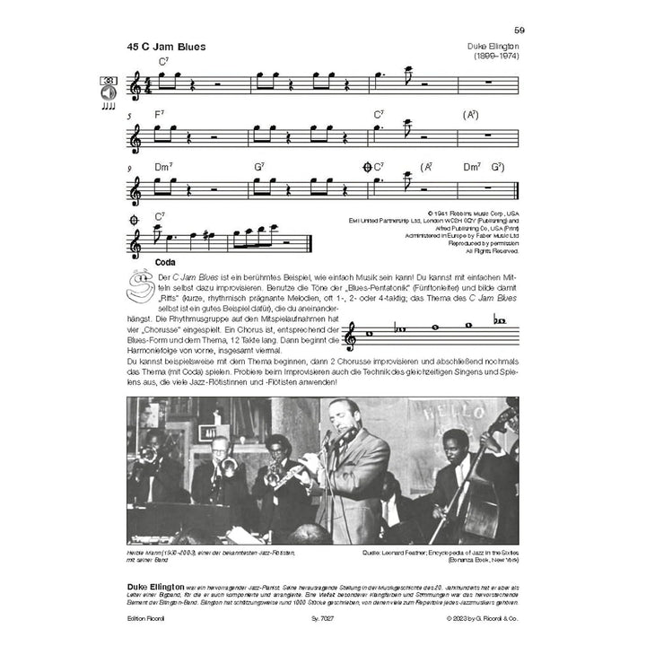 Flöte spielen Spielbuch C Querflöte Notenbuch mit Klavierbegleitung und Online Audio | Weinzierl Wäc