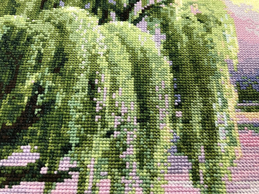 Riolis Kreuzstich Set Ruhiger Morgen, Zählmuster, 40x30cm
