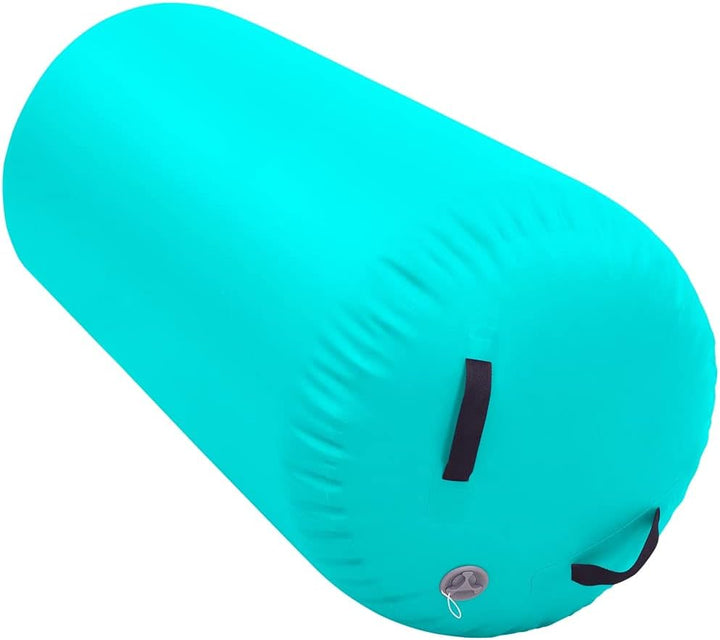 Aufblasbare Gymnastik-Rolle mit Pumpe 120x90 cm PVC Grün
