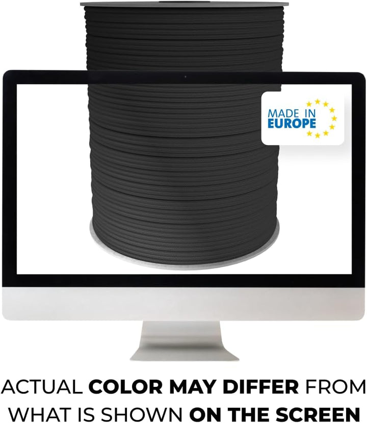 EdcX 3mm Nylon Paracord 425 (50 und 100m) - Typ II, 100% Nylonseil, 3 Litzen Seil, 3mm Nylonseil in