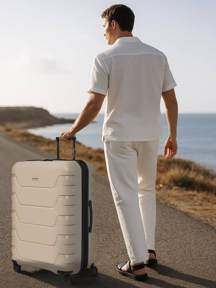 Smartbox Grosser Koffer XL Erweiterbar 76 cm, 111–120L Check-in Reisekoffer, Leichter Hartschalen Tr