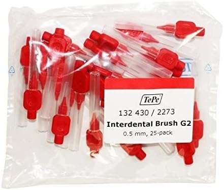 Tepe Xxxx-Fine - Interdentalbürsten G2 0.5mm Rot x 25 Rot, 0,5 mm, Rot, 0,5 mm