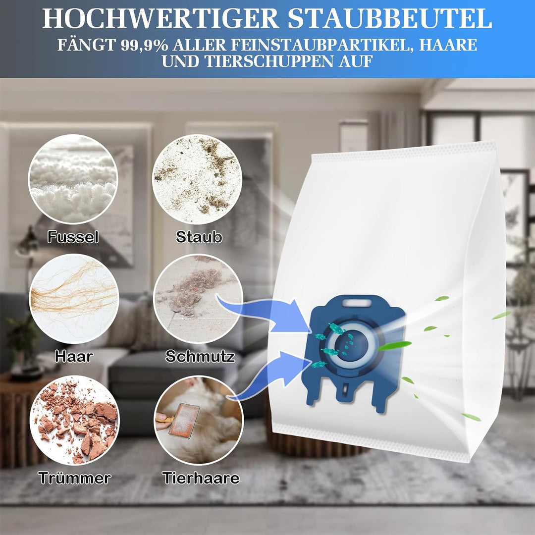 20 Staubsaugerbeutel für Miele Staubsauger GN-Serie für Miele Classic C1 Complete C2 C3, S2 S5 S600