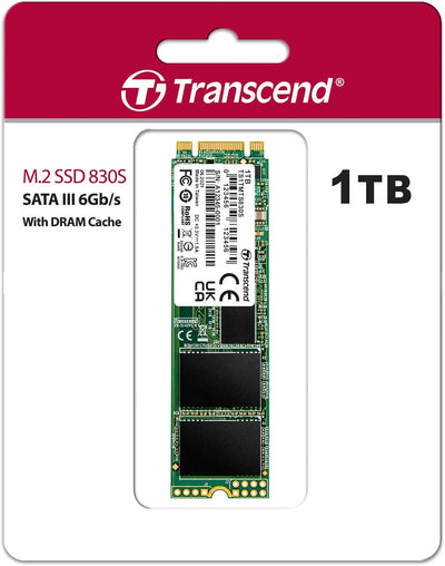Transcend 1TB SATA III 6GB/S MTS830S 80 mm m.2 SSD 830S SSD TS1TMTS830S 1TB 80 mm, 1TB 80 mm