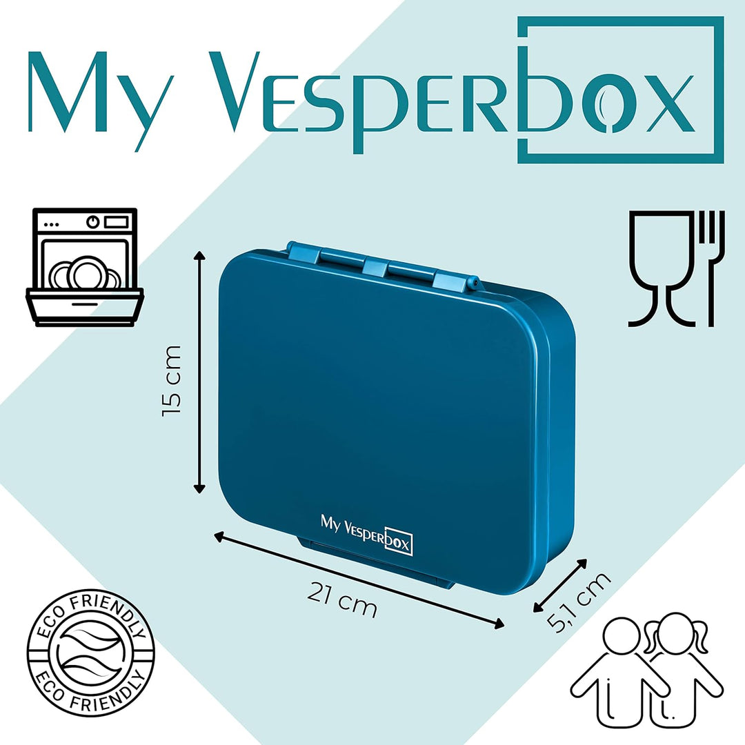 My Vesperbox – Bia - Bento Box Kinder - NEU - VERSTÄRKTE VERSCHLÜSSE - Auslaufsicher & BPA Frei - ex