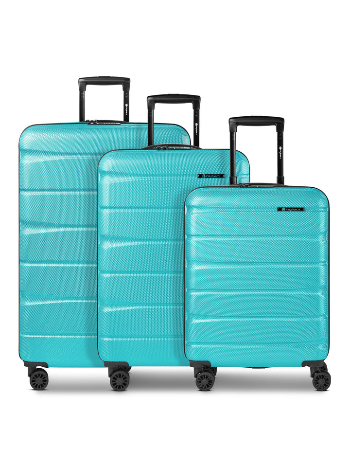 Franky Munich 4.0 Koffer Set | Trolley Hartgepäck - Handgepäck Koffer mit 4 Rollen Einer Dehnfalte,