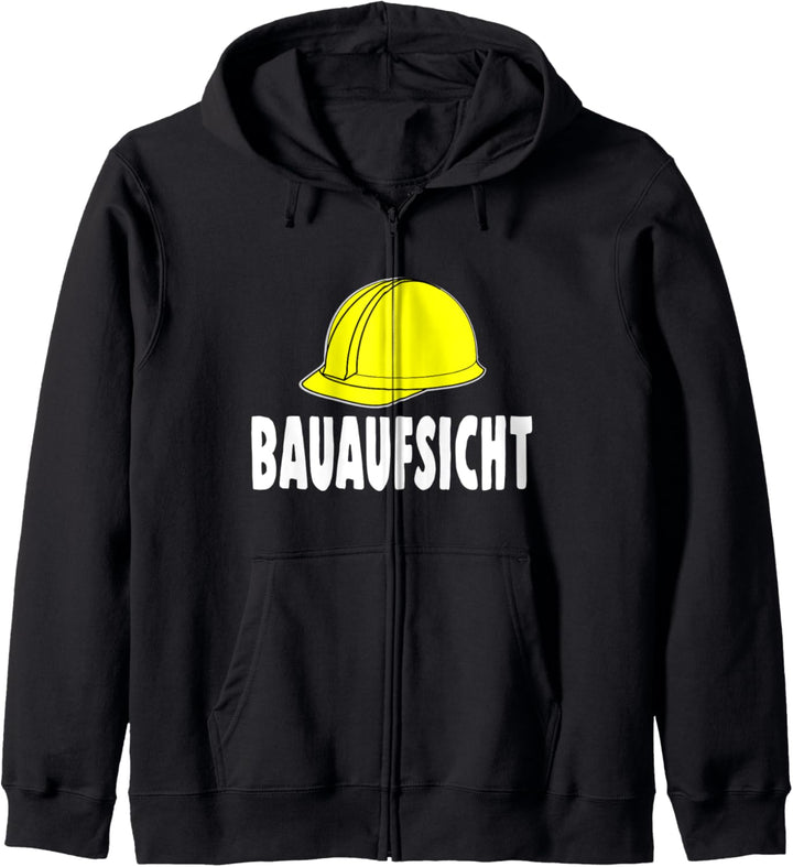 Baufsicht Mit Bauhelm Kapuzenjacke